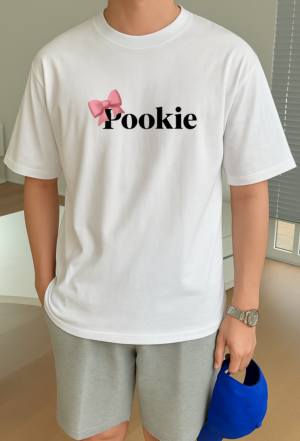 โPookieโ Unisex Oversized Tee โ White ๐ค๐ค๐