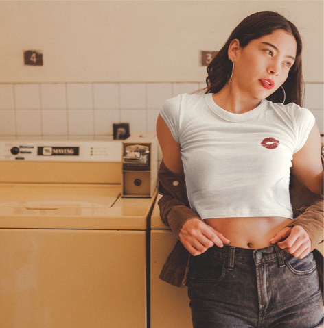 "Kiss" Crop Tee πβ¨